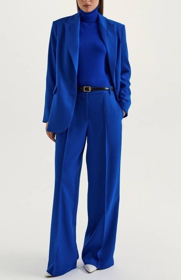 Cobalt Blue Suit Woman